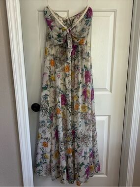 H&M Floral Chiffon Maxi Dress